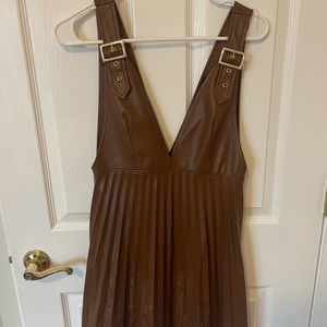 leather Zara mini dress
